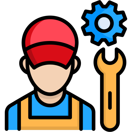 Ikon pengalaman teknisi kendaraan ringan