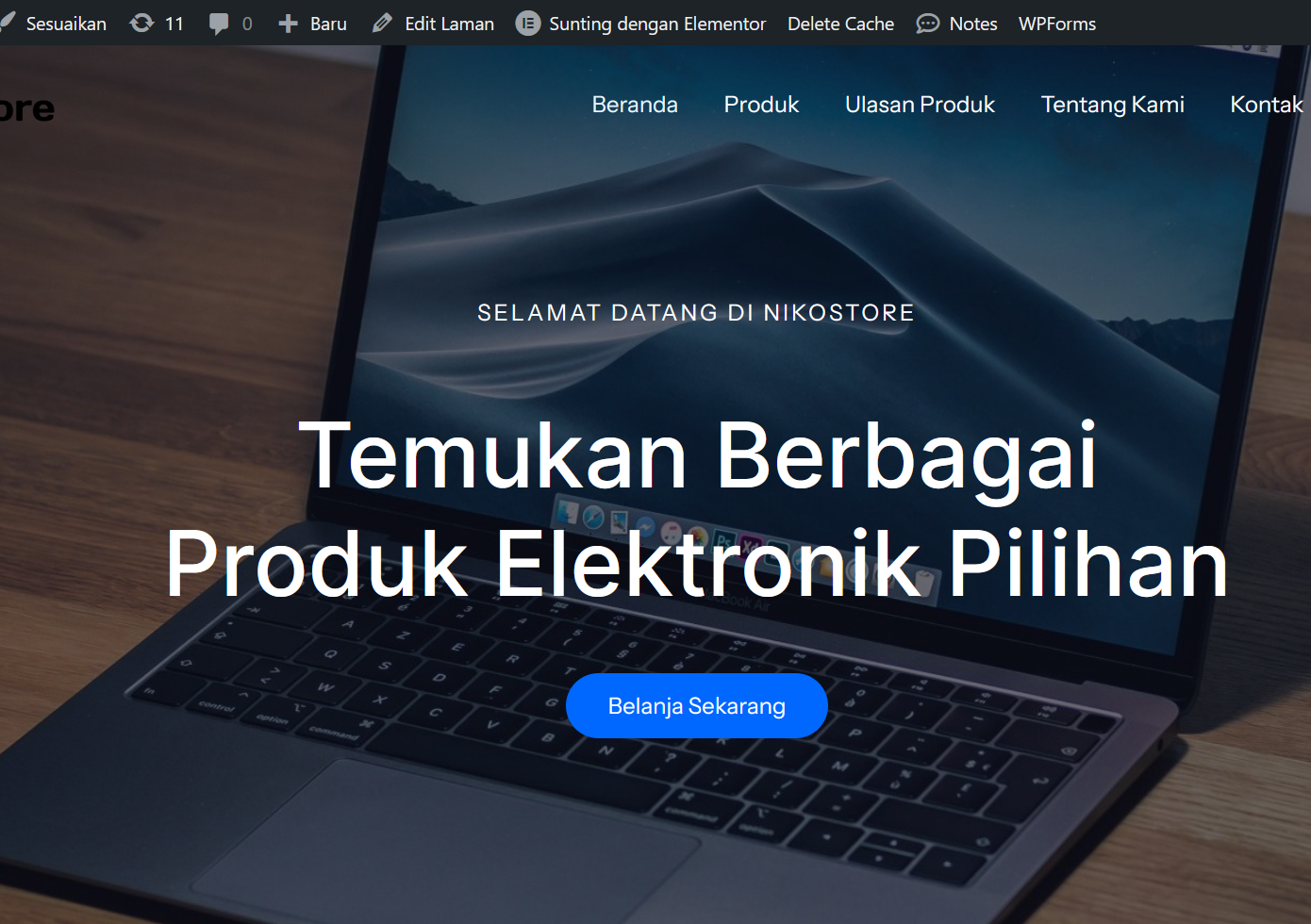 preview proyek nikostore